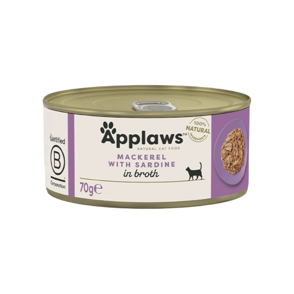 Applaws Gatto lattine Sgombro con Sardine in brodo