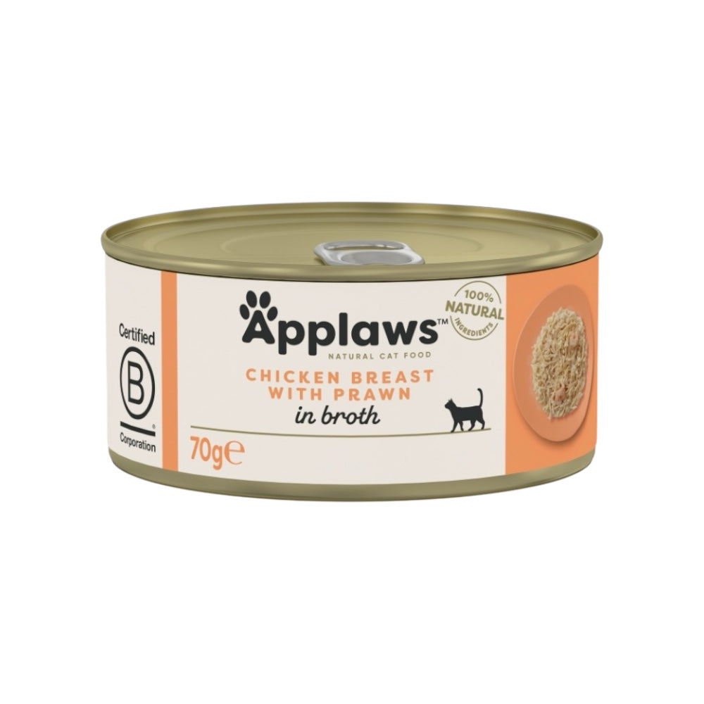 Applaws Gatto lattine Pollo con Tonno in brodo 24x70g