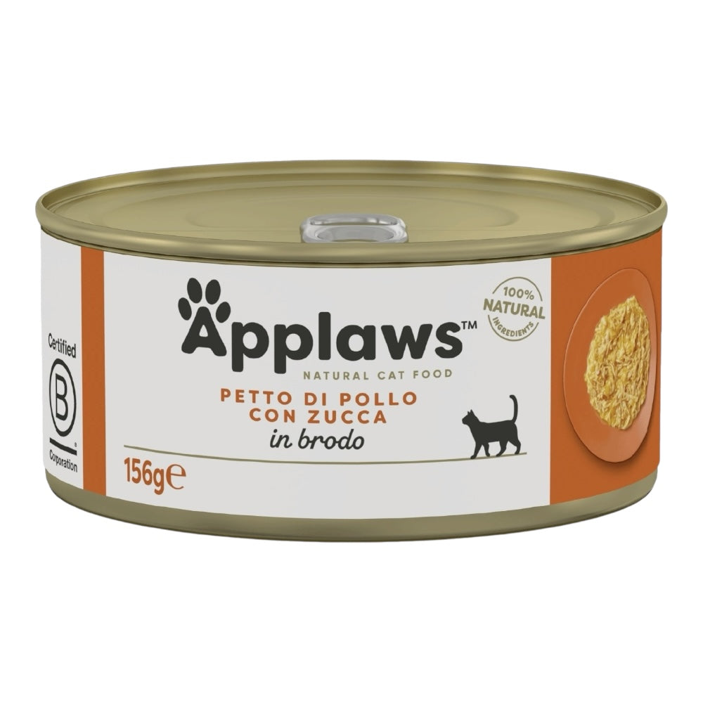 Applaws Gatto lattine Petto di Pollo con Zucca in brodo
