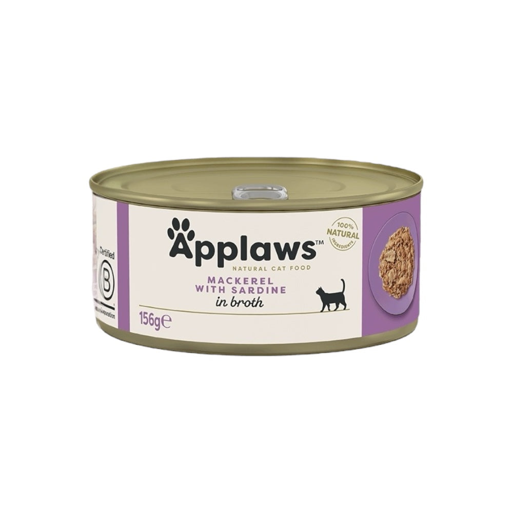 Applaws Gatto lattine Sgombro con Sardine in brodo