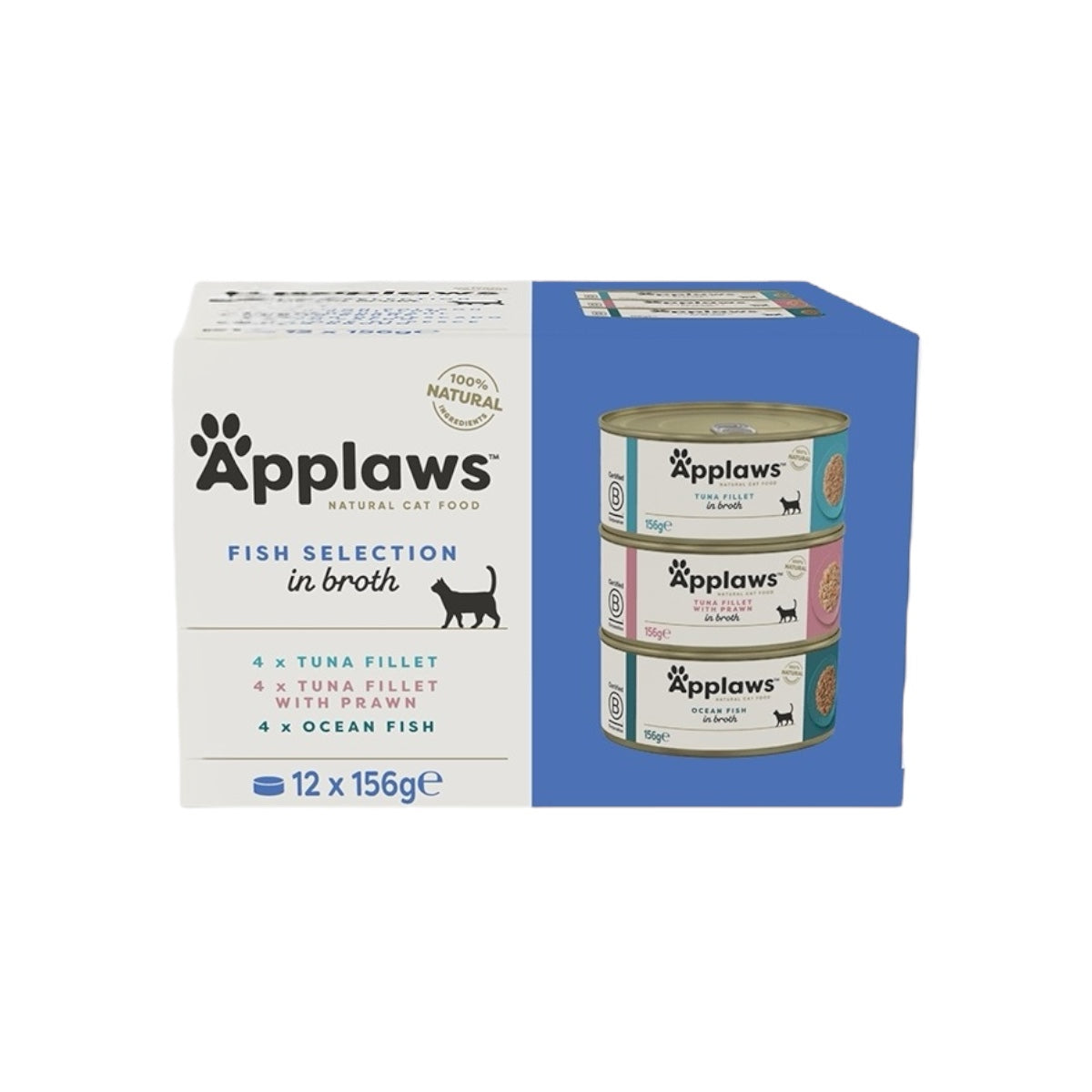Applaws Multipack Selezione Pesce in Brodo 12 x 156 g