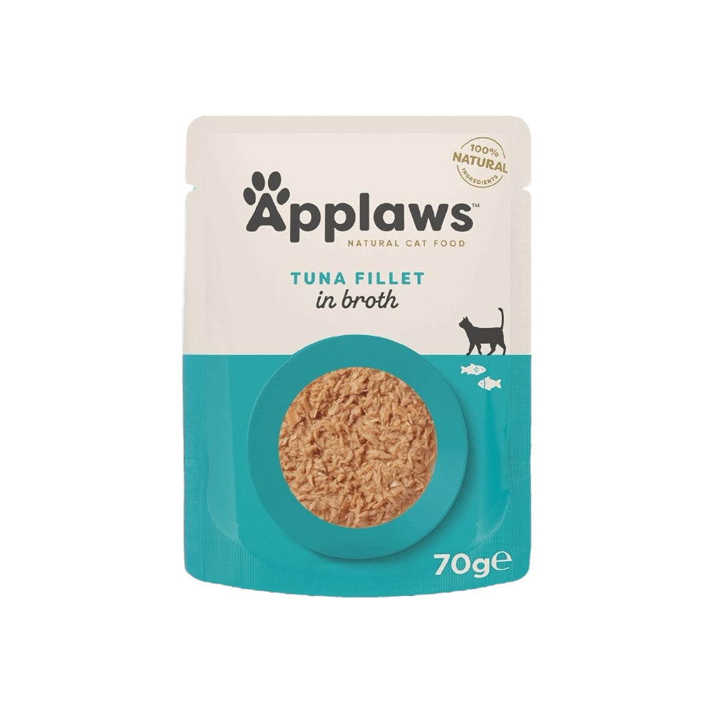 Applaws Gatto buste Filetto di Tonno in brodo 12x70g