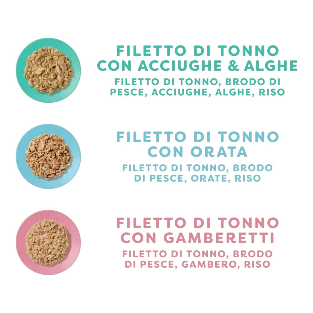 Applaws Gatto buste Multipack Pesce in brodo 12x70g