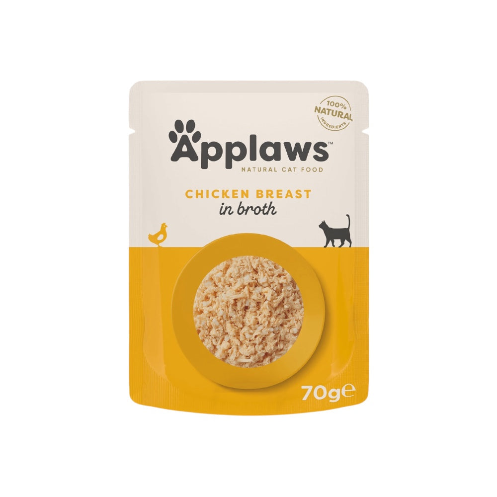 Applaws Gatto buste Petto di Pollo in brodo 12x70g