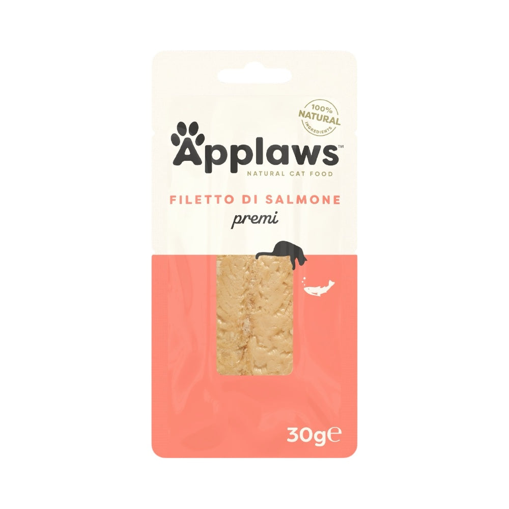 Applaws Filetto di Salmone Snack per gatti 12x30g