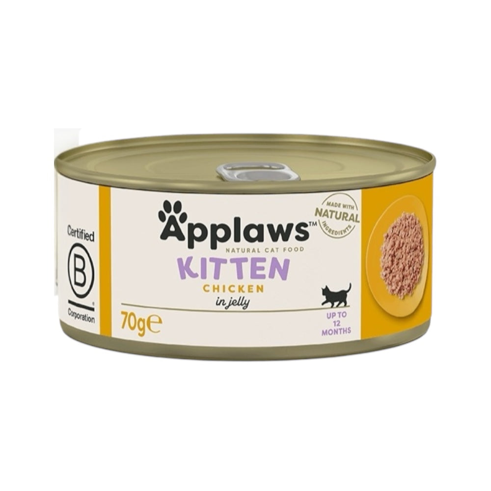 Applaws Gatto lattine Kitten Petto di Pollo in gelatina 24x70 g