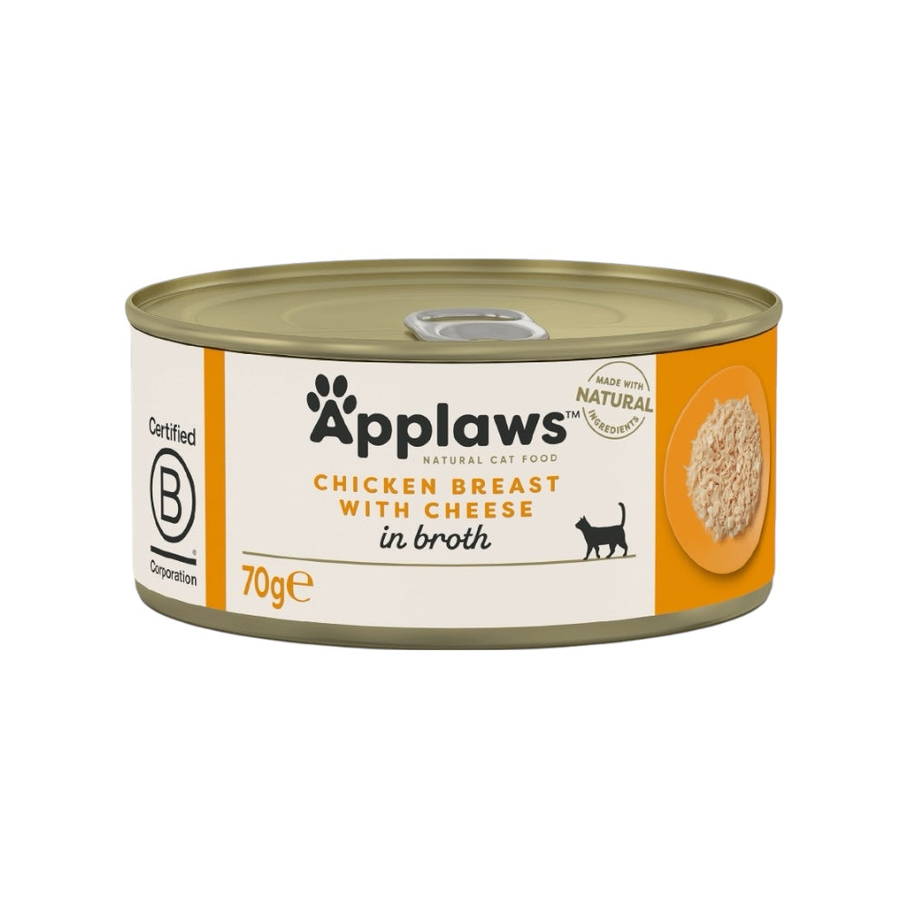 Applaws Gatto lattine Petto di Pollo con Formaggio in brodo