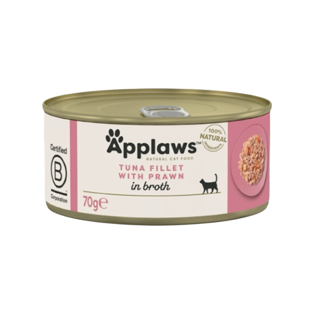 Applaws Gatto lattine Filetto di Tonno e Gamberetti in brodo