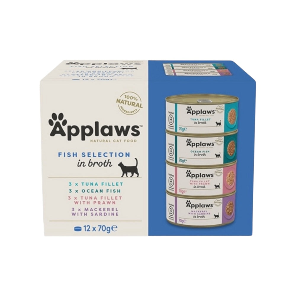 Applaws Multipack lattine Selezione Pesce in brodo 12 x 70 g