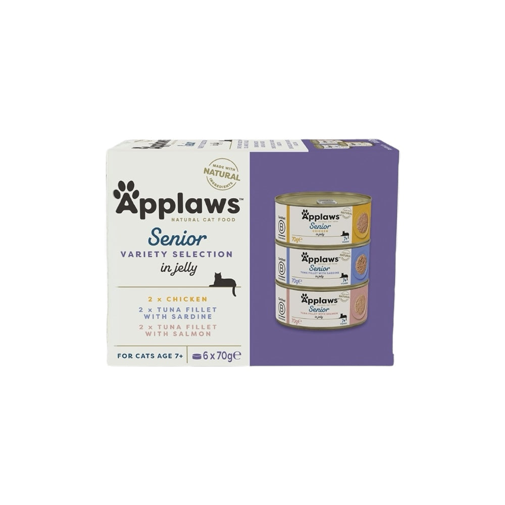 Applaws Gatto Multipack lattine Senior in gelatina 6x70g