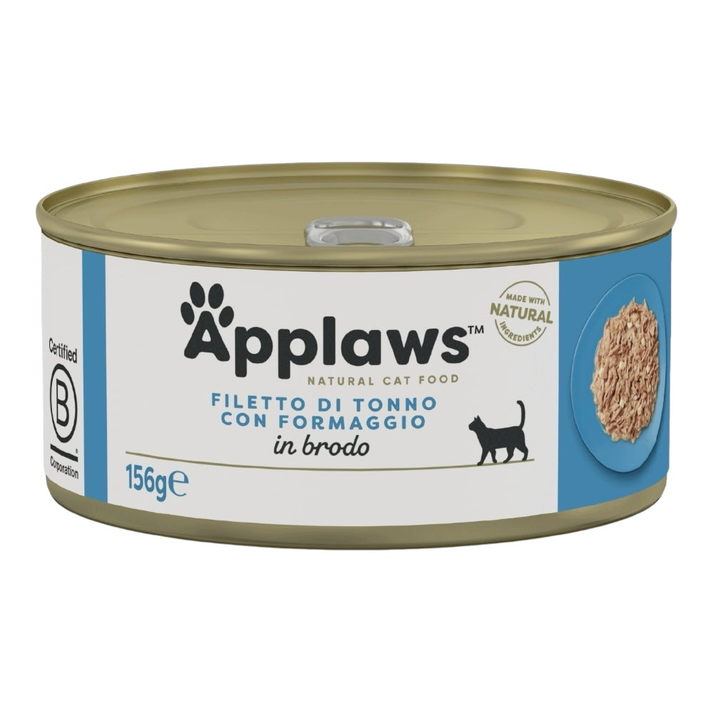 Applaws Gatto lattine Filetto di Tonno con Formaggio in brodo