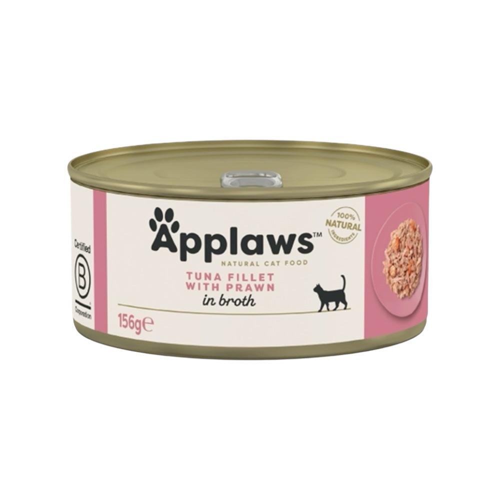 Applaws Gatto lattine Filetto di Tonno e Gamberetti in brodo