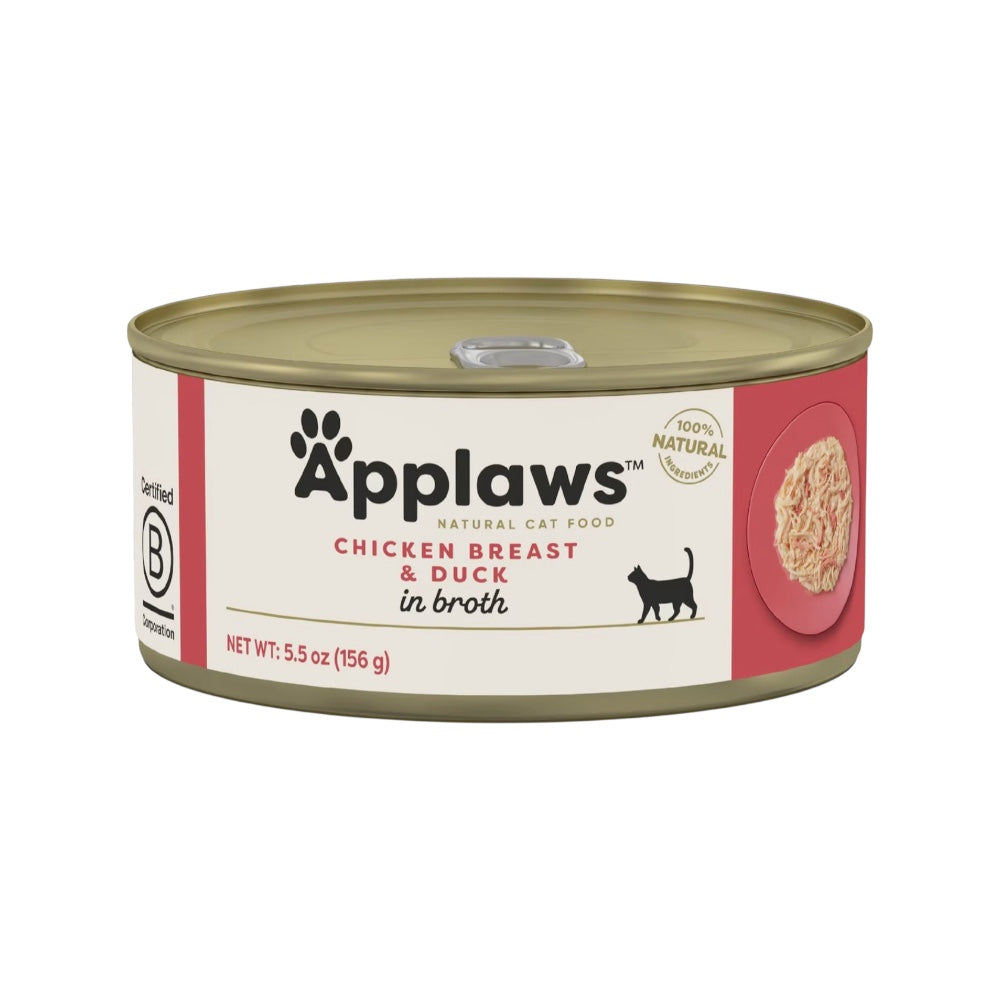 Applaws Gatto lattine Petto di Pollo con Anatra in brodo