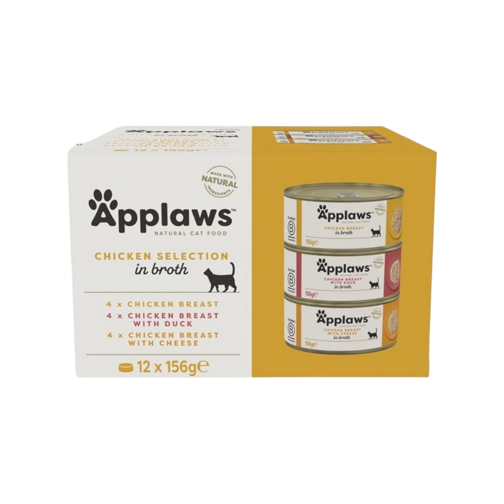 Applaws Gatto Multipack lattine Selezione Pollo in brodo