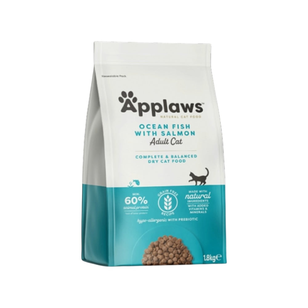 Applaws Gatto croccantini Pesce dell'oceano e salmone