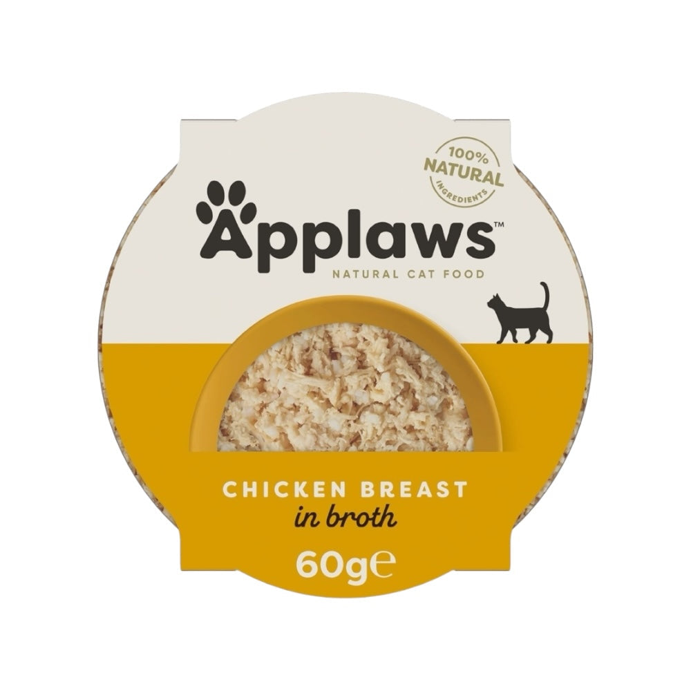 Applaws Gatto pot Petto di Pollo in brodo 10x60g