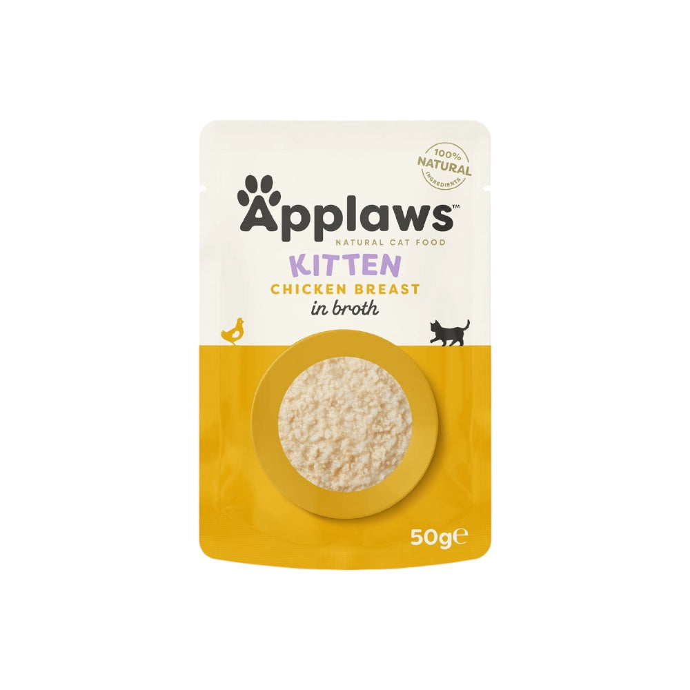 Applaws Gatto buste Kitten Petto di Pollo in brodo 12x50g